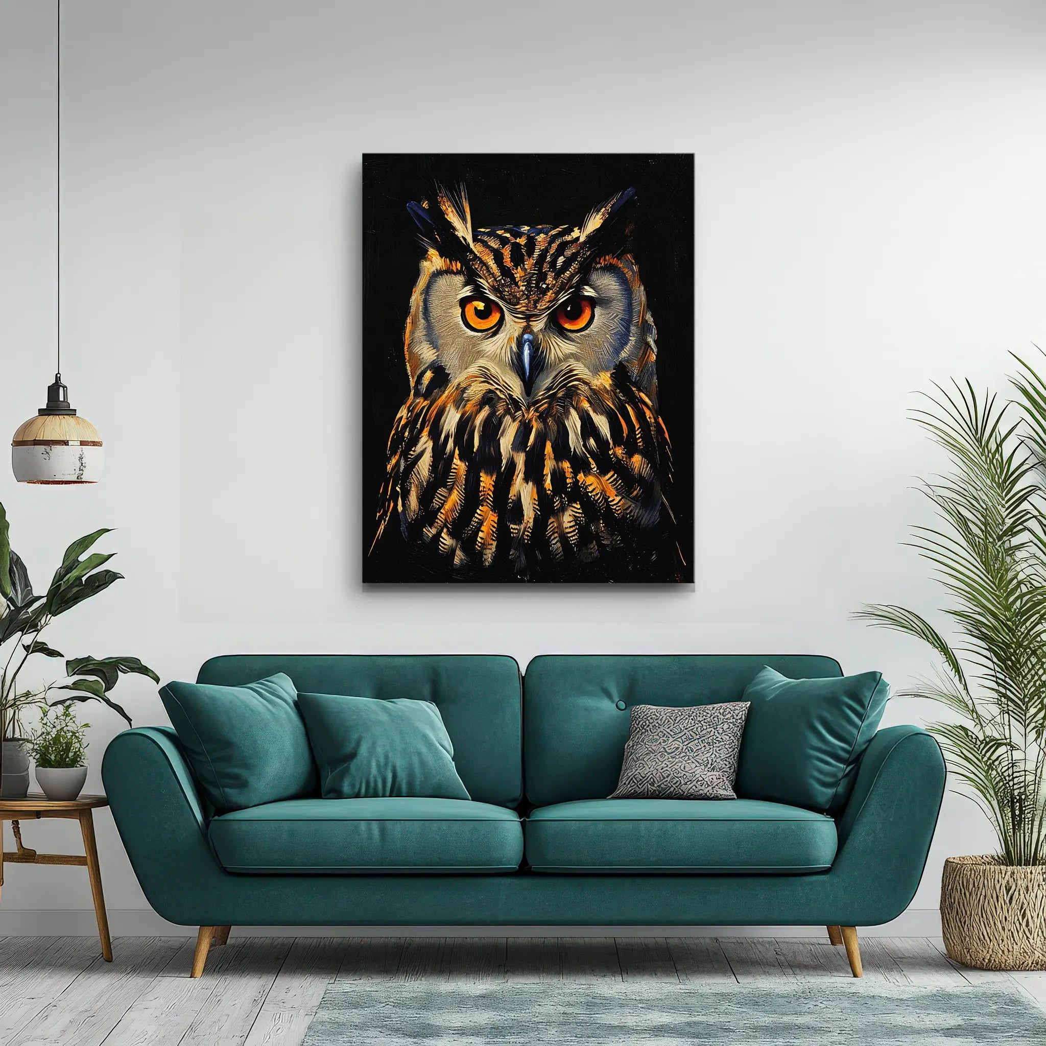 Golden Eye Guardian Owl Giclée Print 454620 Visual Wall Art AR3:4V-AR4:5V Giclée Print