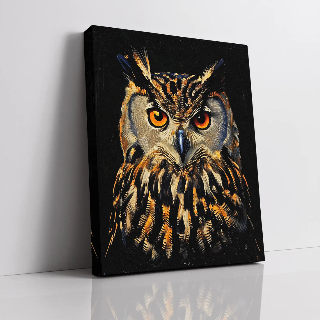 Golden Eye Guardian Owl Giclée Print 454620 Visual Wall Art AR3:4V-AR4:5V Giclée Print