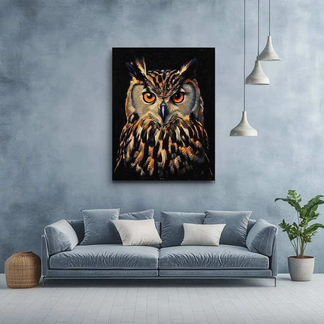Golden Eye Guardian Owl Giclée Print 454620 Visual Wall Art AR3:4V-AR4:5V Giclée Print