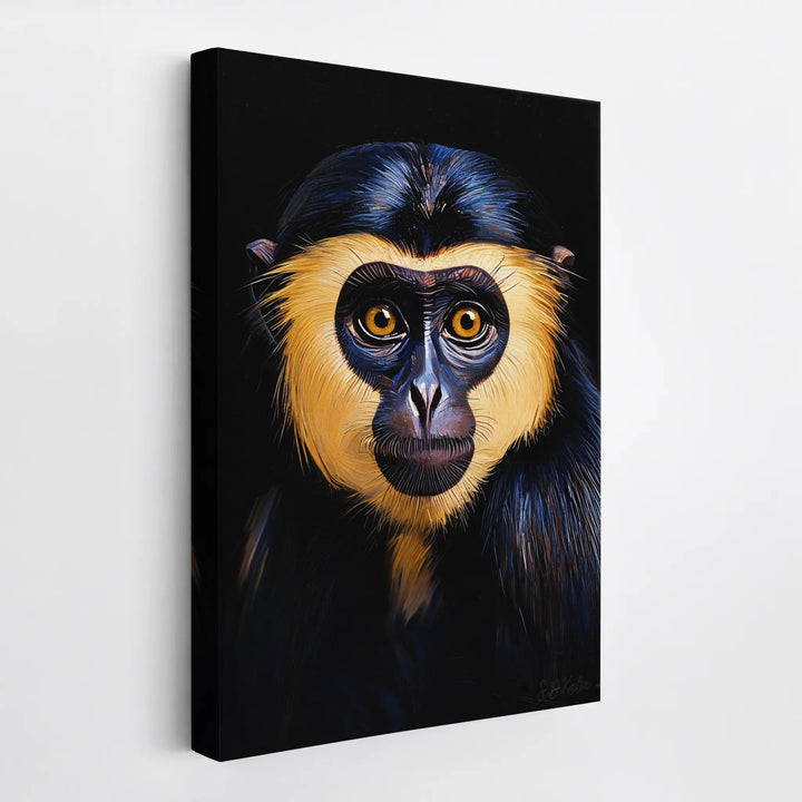 Golden-Masked Monkey Gaze Giclée Print 231018 Visual Wall Art AR2:3V Giclée Print