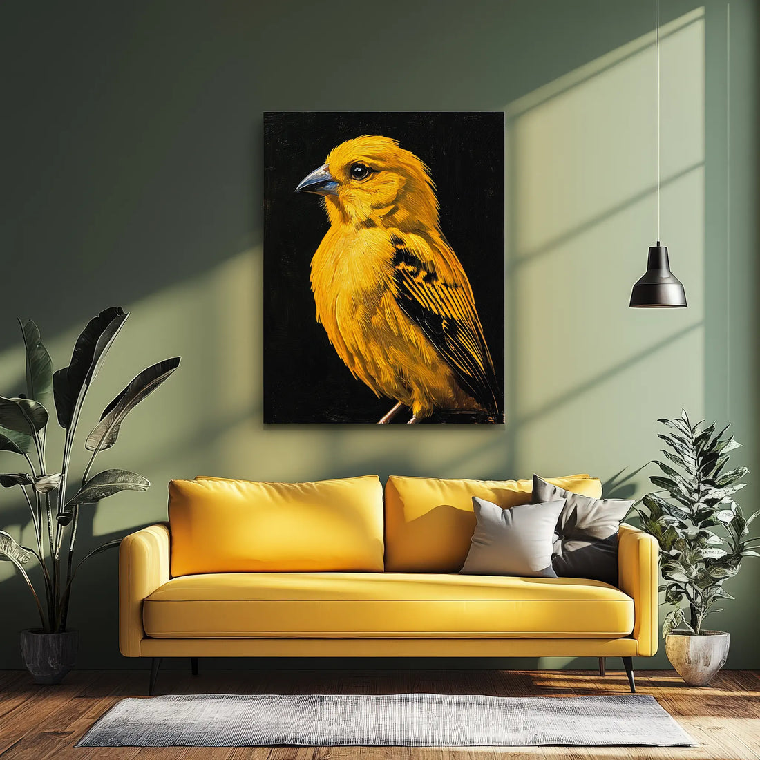 Golden Melody Bird Giclée Print 454621 Visual Wall Art AR3:4V-AR4:5V Giclée Print