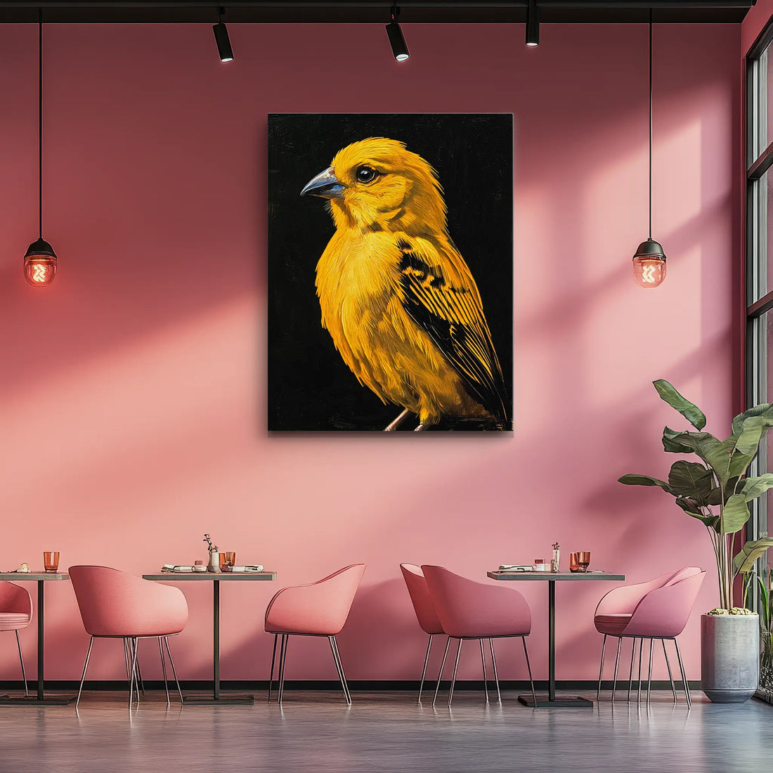 Golden Melody Bird Giclée Print 454621 Visual Wall Art AR3:4V-AR4:5V Giclée Print