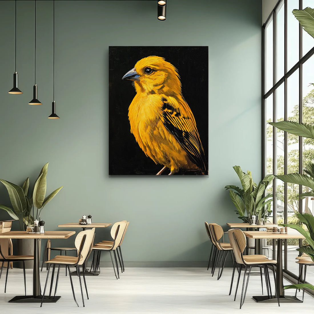 Golden Melody Bird Giclée Print 454621 Visual Wall Art AR3:4V-AR4:5V Giclée Print