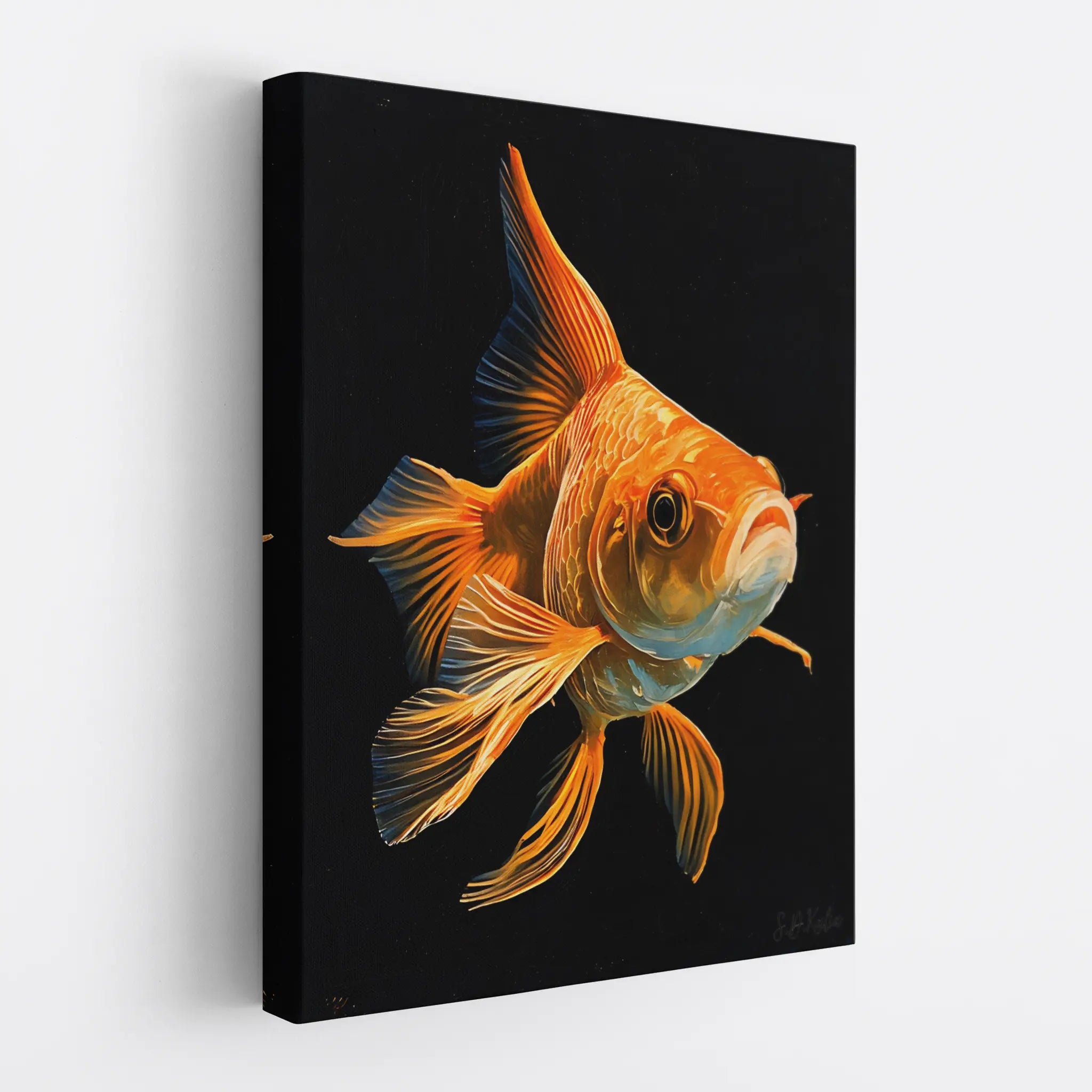 Golden Ornamental Fish Giclée Print 451012 Visual Wall Art AR3:4V-AR4:5V Giclée Print