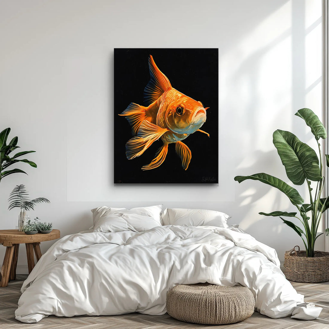 Golden Ornamental Fish Giclée Print 451012 Visual Wall Art AR3:4V-AR4:5V Giclée Print