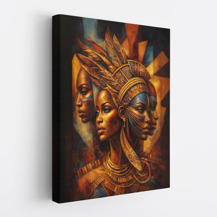 Golden Profile in Mosaic Giclée Prints 459009 Visual Wall Art AR3:4V-AR4:5V Giclée Print