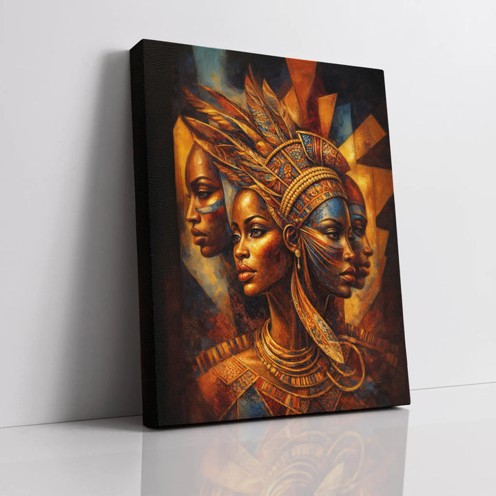 Golden Profile in Mosaic Giclée Prints 459009 Visual Wall Art AR3:4V-AR4:5V Giclée Print