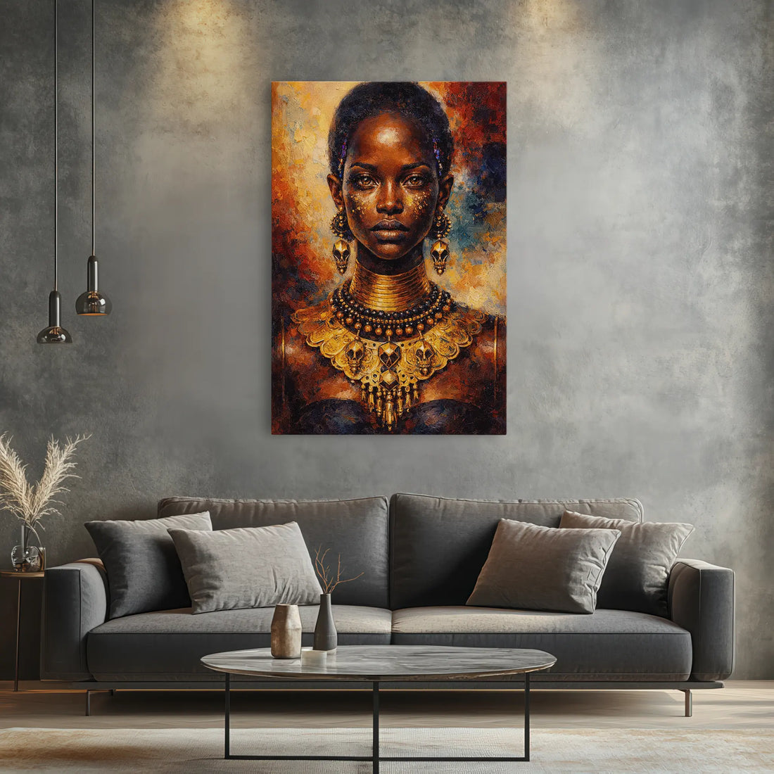 Golden Regalia in Ember Tones Giclée Print 235008 Visual Wall Art AR2:3V Giclée Print