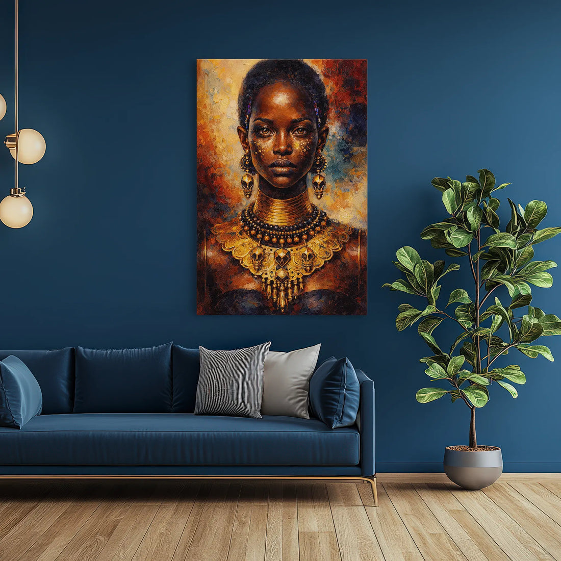 Golden Regalia in Ember Tones Giclée Print 235008 Visual Wall Art AR2:3V Giclée Print