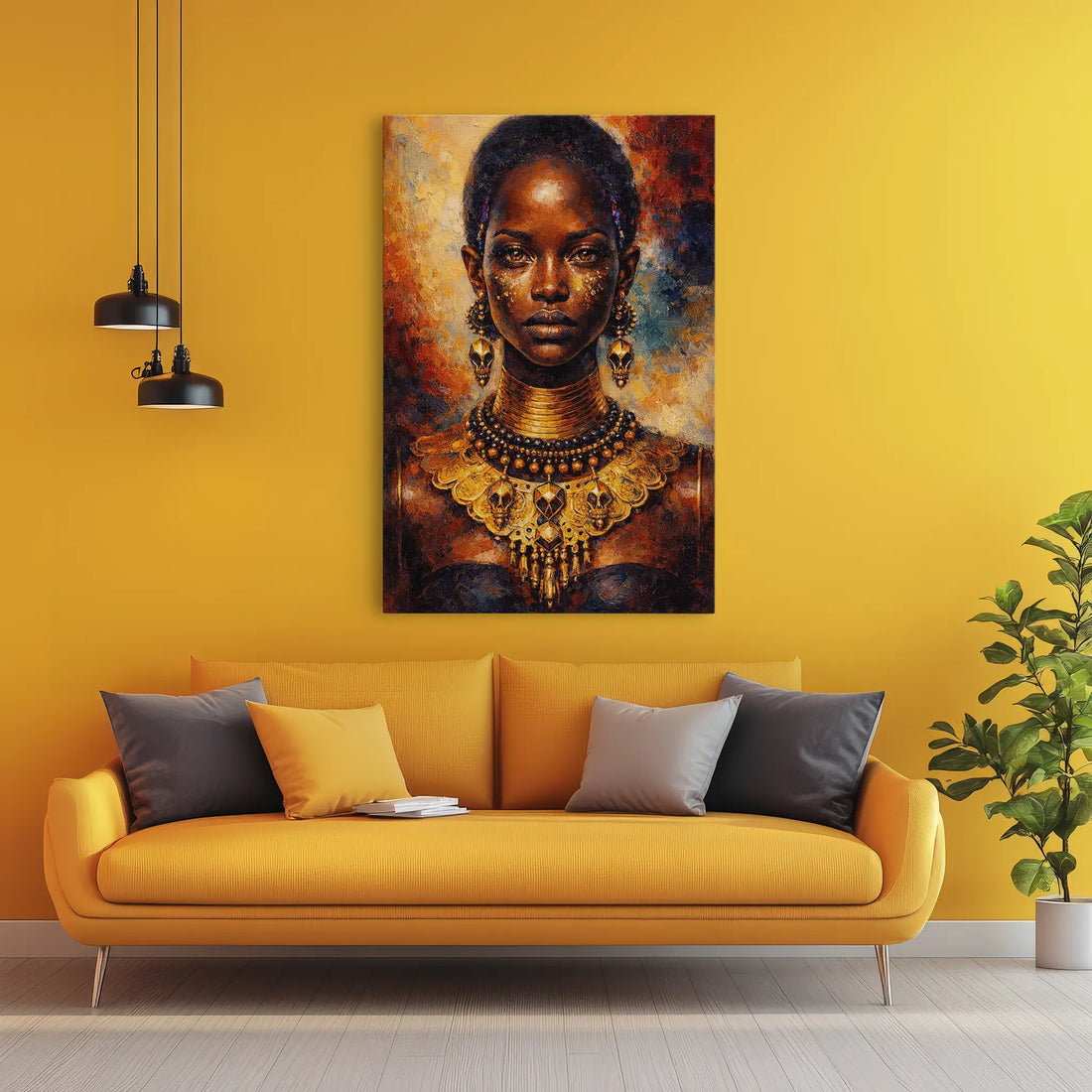Golden Regalia in Ember Tones Giclée Print 235008 Visual Wall Art AR2:3V Giclée Print