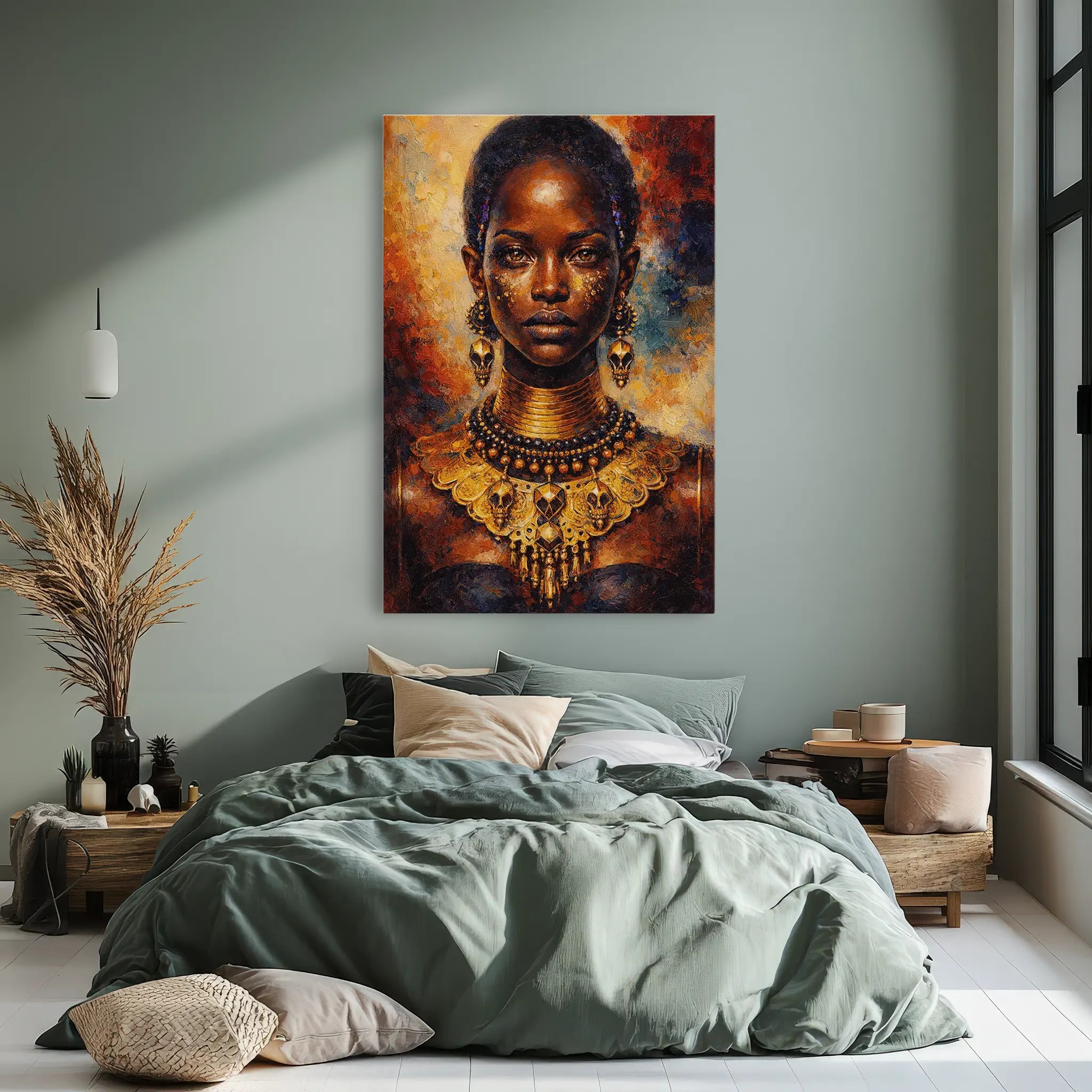 Golden Regalia in Ember Tones Giclée Print 235008 Visual Wall Art AR2:3V Giclée Print