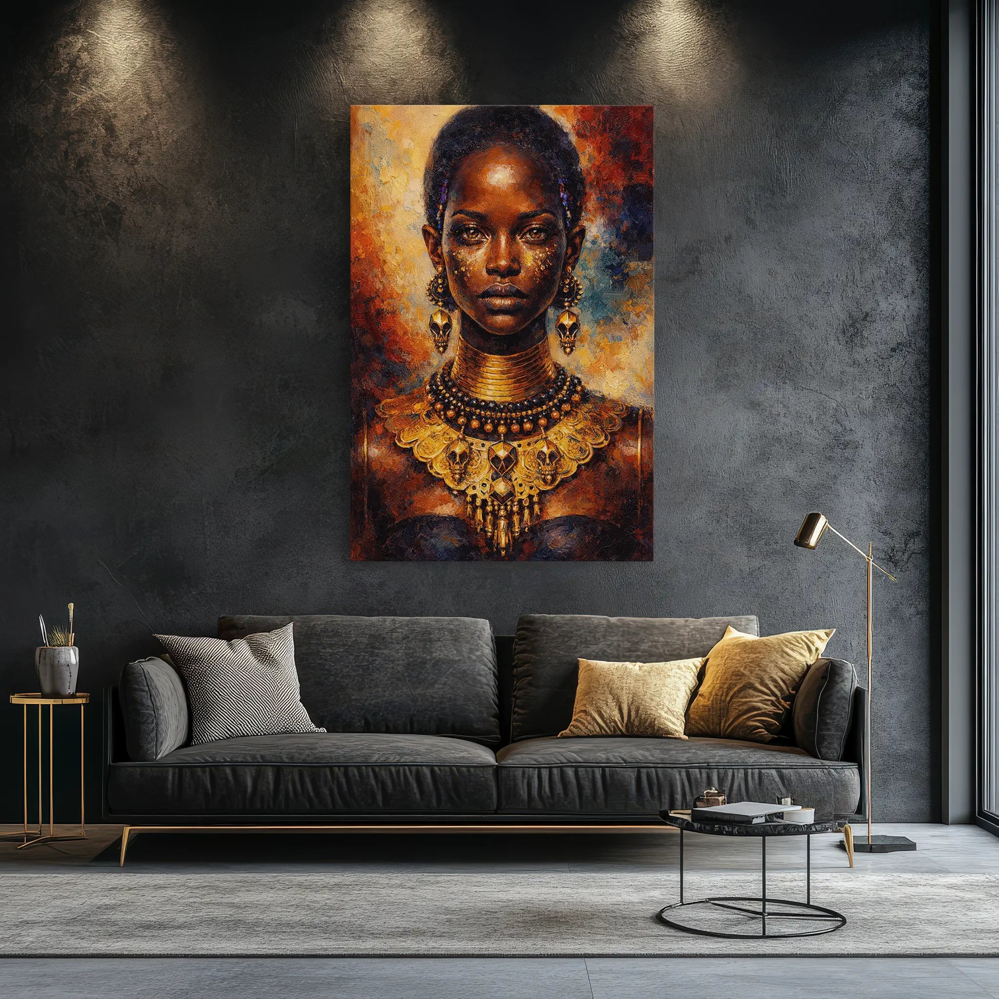Golden Regalia in Ember Tones Giclée Print 235008 Visual Wall Art AR2:3V Giclée Print