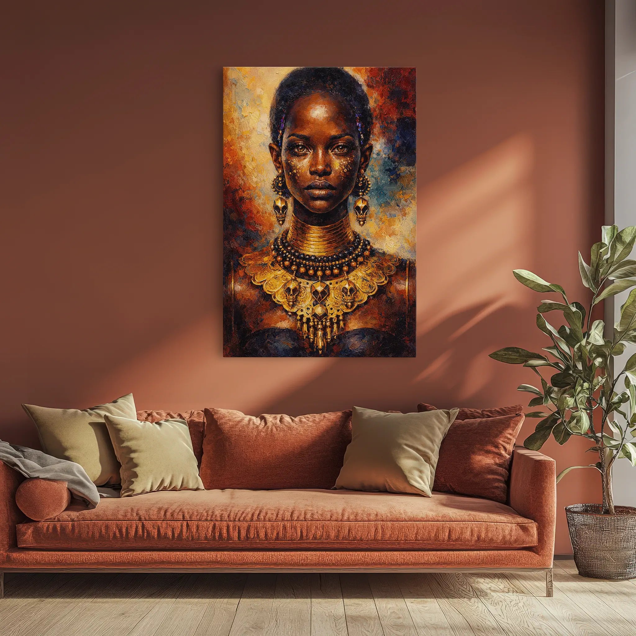 Golden Regalia in Ember Tones Giclée Print 235008 Visual Wall Art AR2:3V Giclée Print