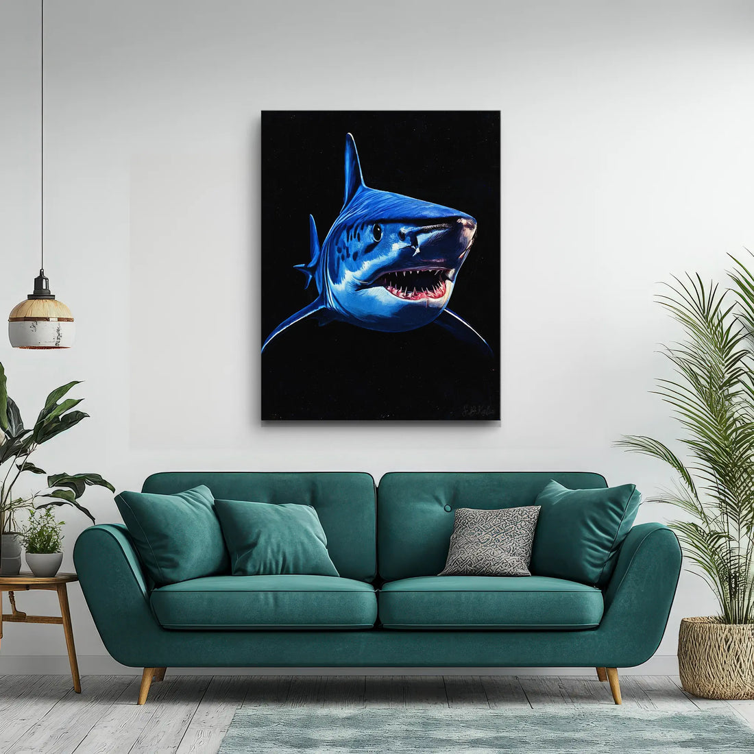 Great White Shark Ocean Predator Giclée Print 451014 Visual Wall Art AR3:4V-AR4:5V Giclée Print