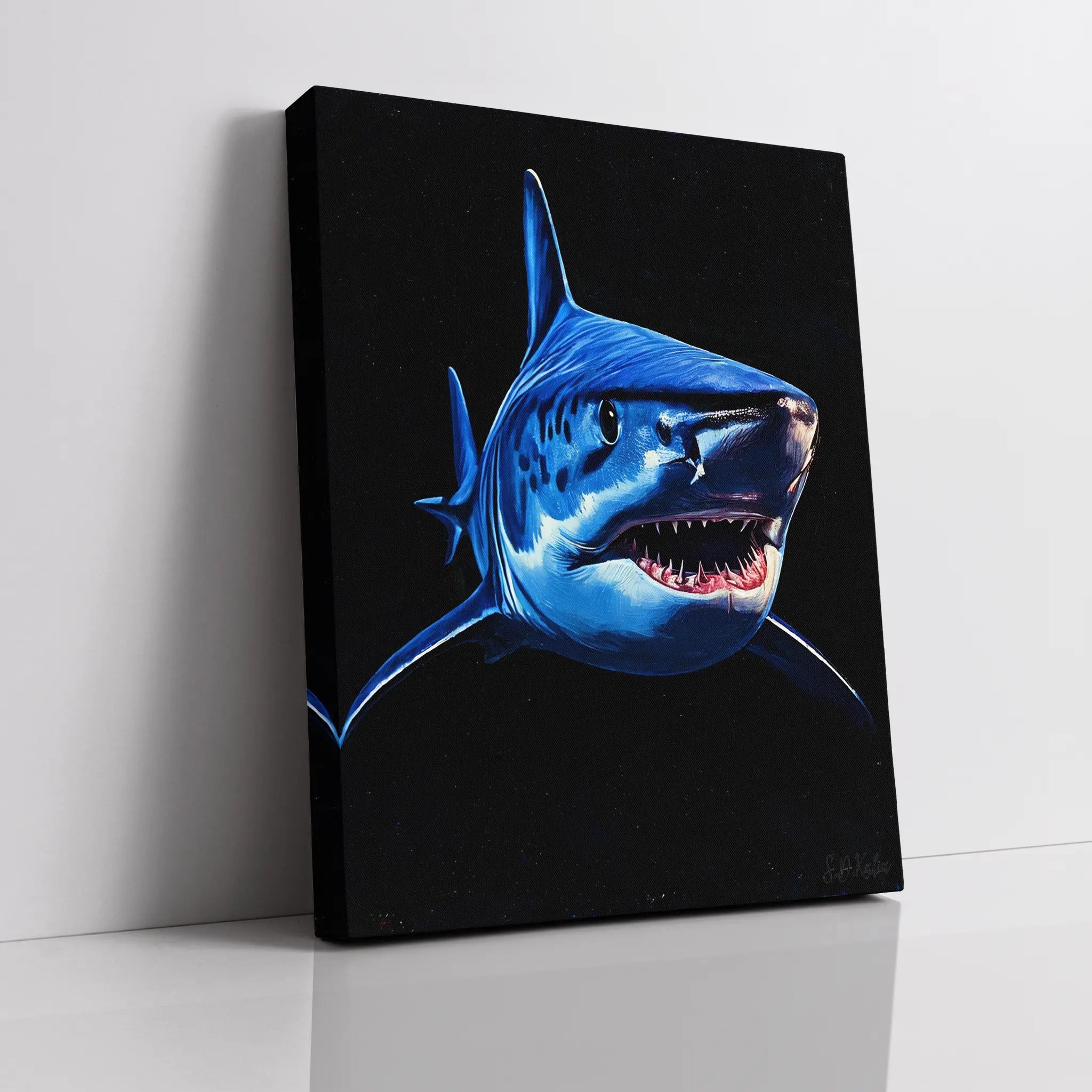 Great White Shark Ocean Predator Giclée Print 451014 Visual Wall Art AR3:4V-AR4:5V Giclée Print