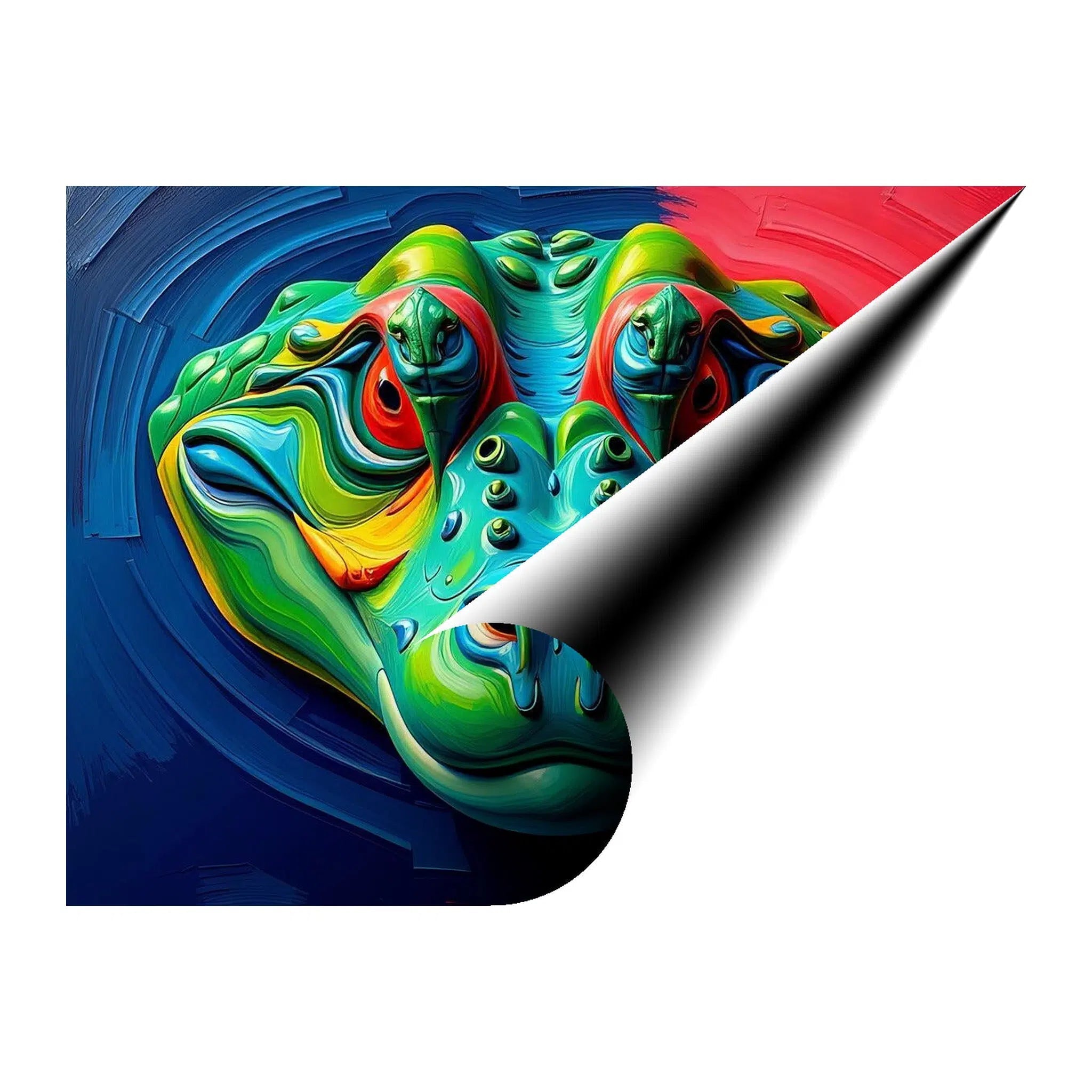 Green Crocodile Giclée Print 43190 Giclée Rolled Canvas Print Visual Wall Art