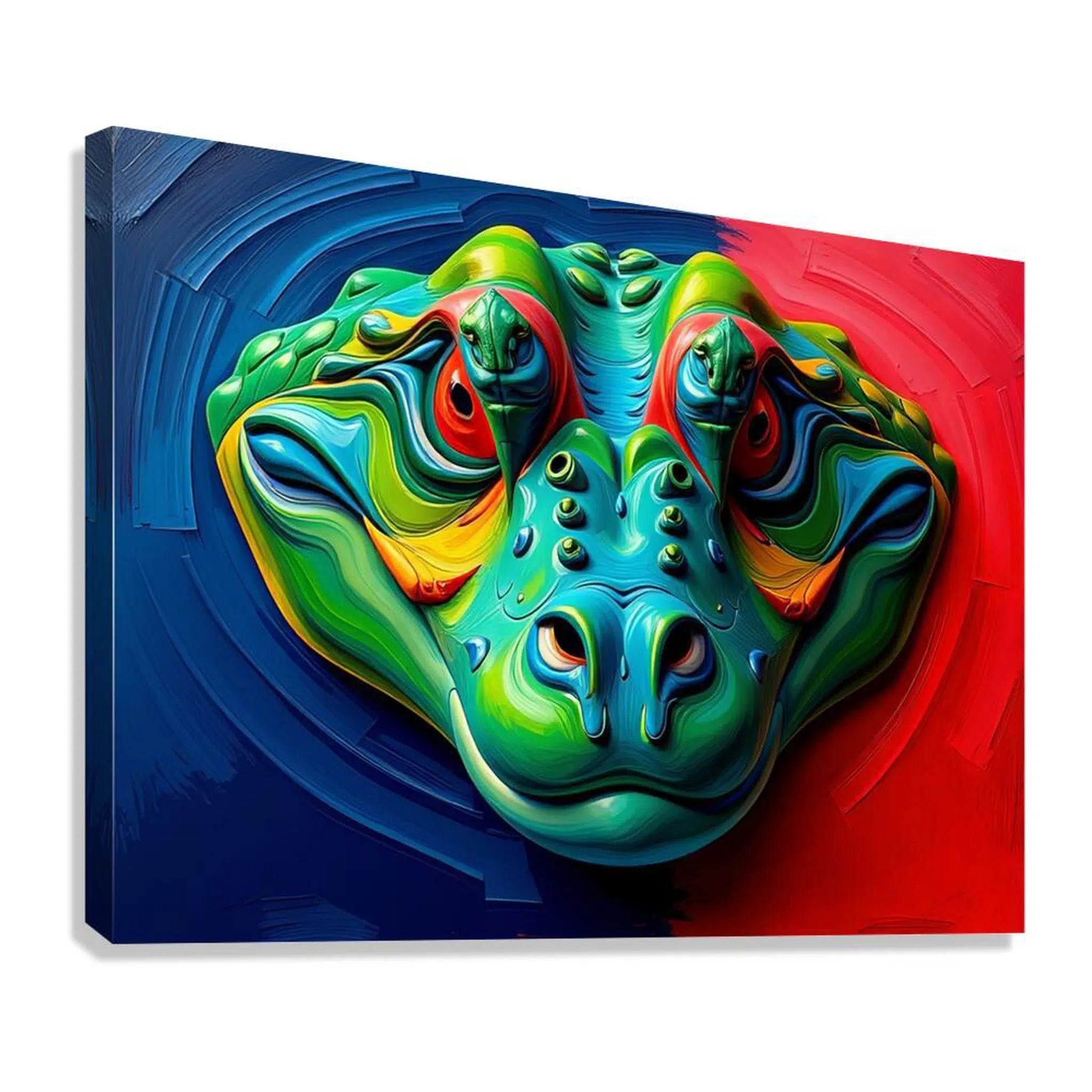 Green Crocodile Giclée Print 43190 Giclée Stretched Canvas Print Visual Wall Art