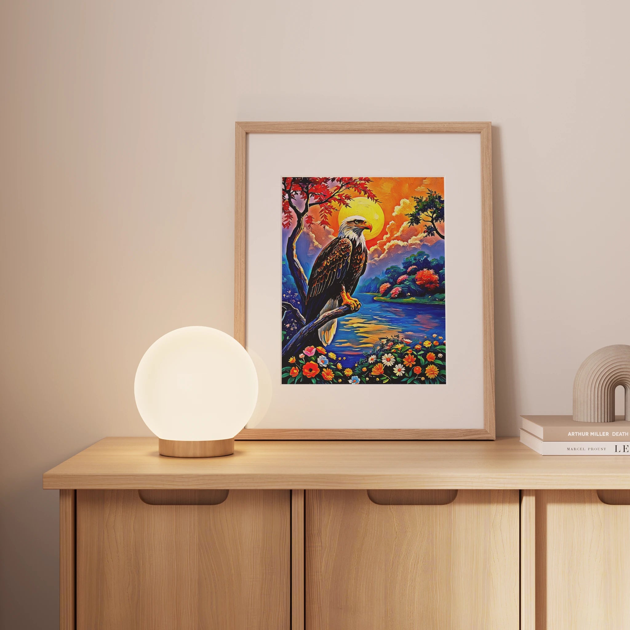 Haliaeetus Leucocephalus-Bald Eagle-Framed Paper Print-452206 Visual Wall Art Framed Print