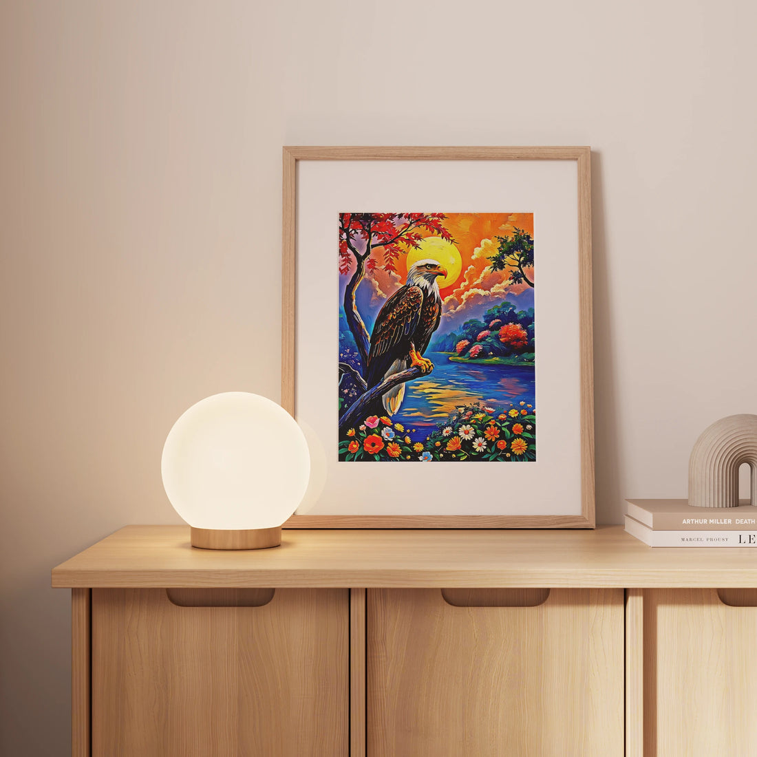 Haliaeetus Leucocephalus-Bald Eagle-Framed Paper Print-452206 Visual Wall Art Framed Print