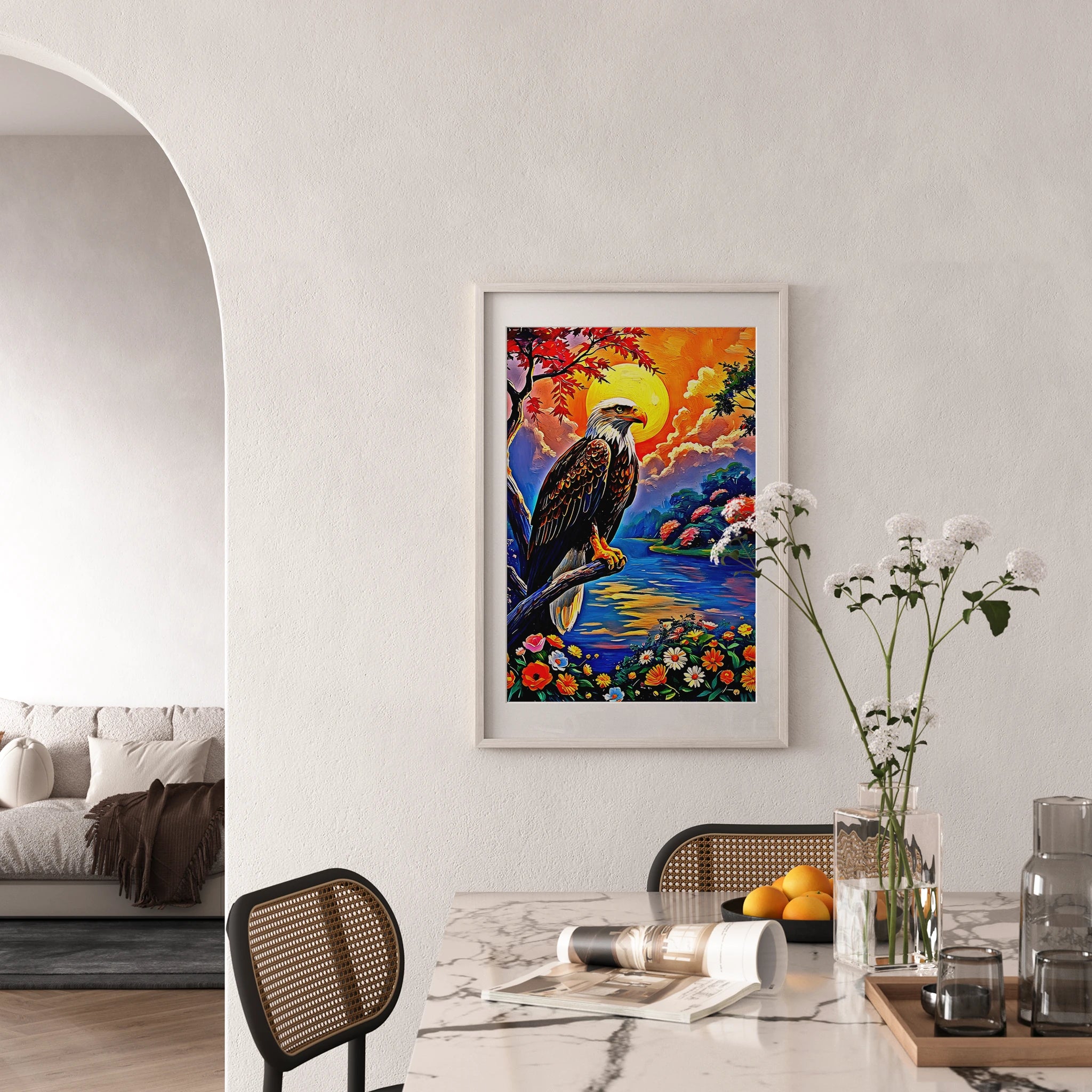 Haliaeetus Leucocephalus-Bald Eagle-Framed Paper Print-452206 Visual Wall Art Framed Print