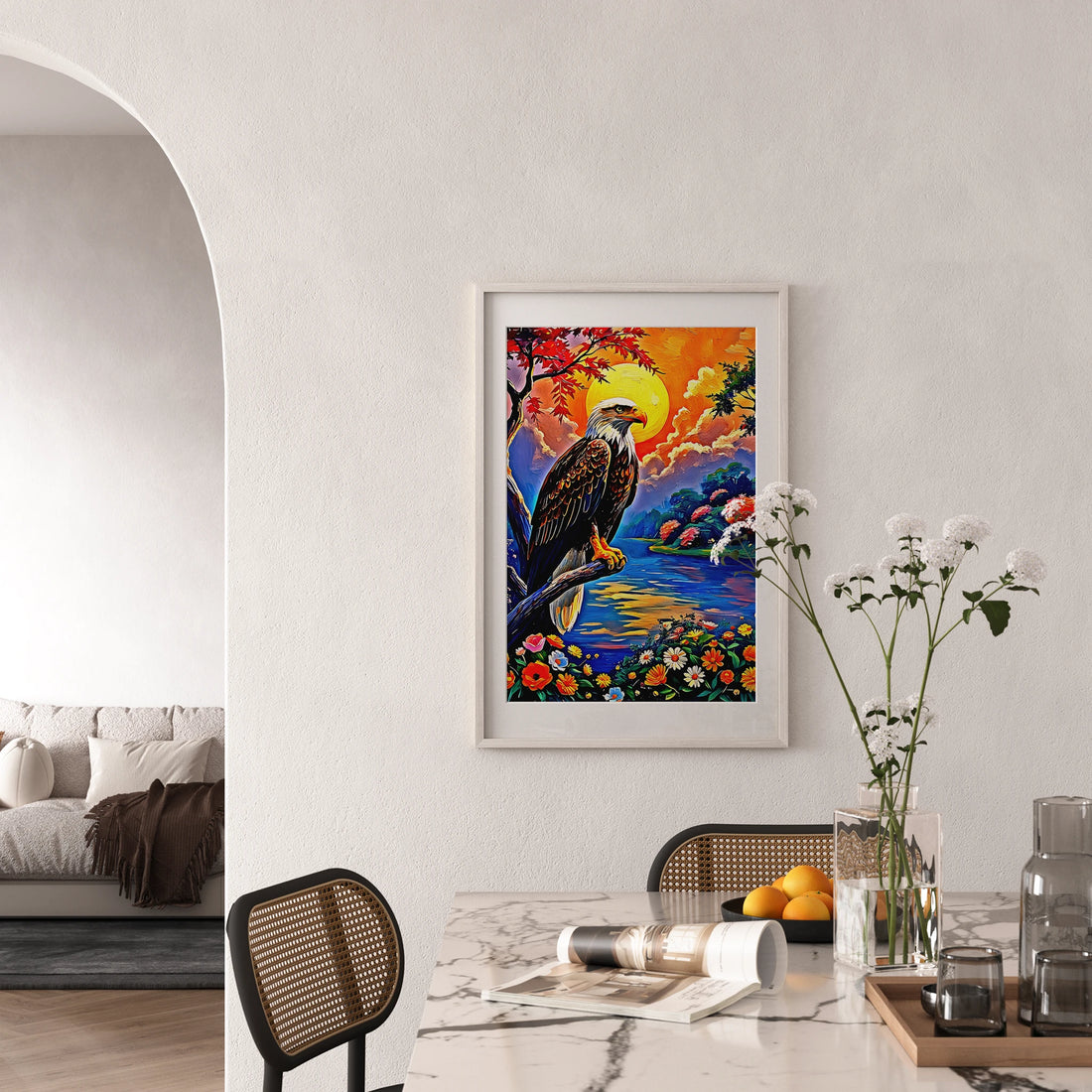 Haliaeetus Leucocephalus-Bald Eagle-Framed Paper Print-452206 Visual Wall Art Framed Print