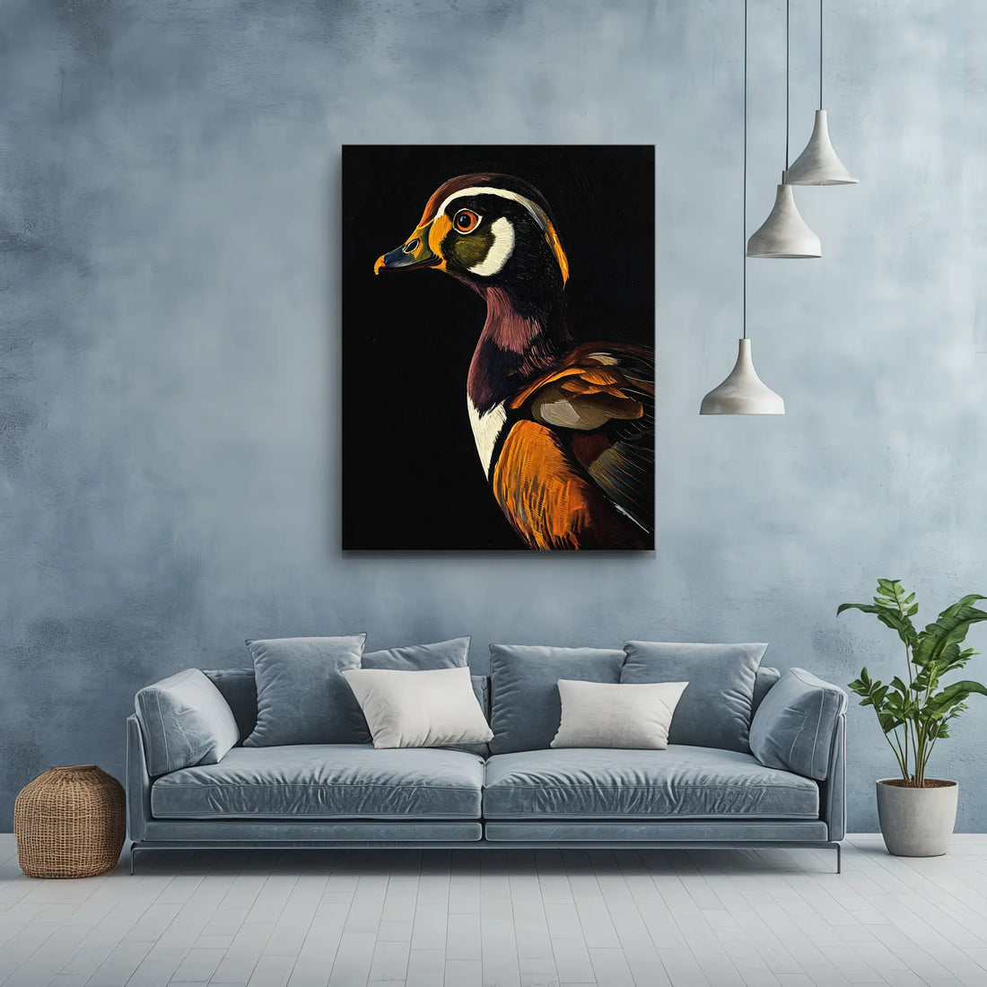 Harlequin Duck Giclée Print 454622 Visual Wall Art AR3:4V-AR4:5V Giclée Print
