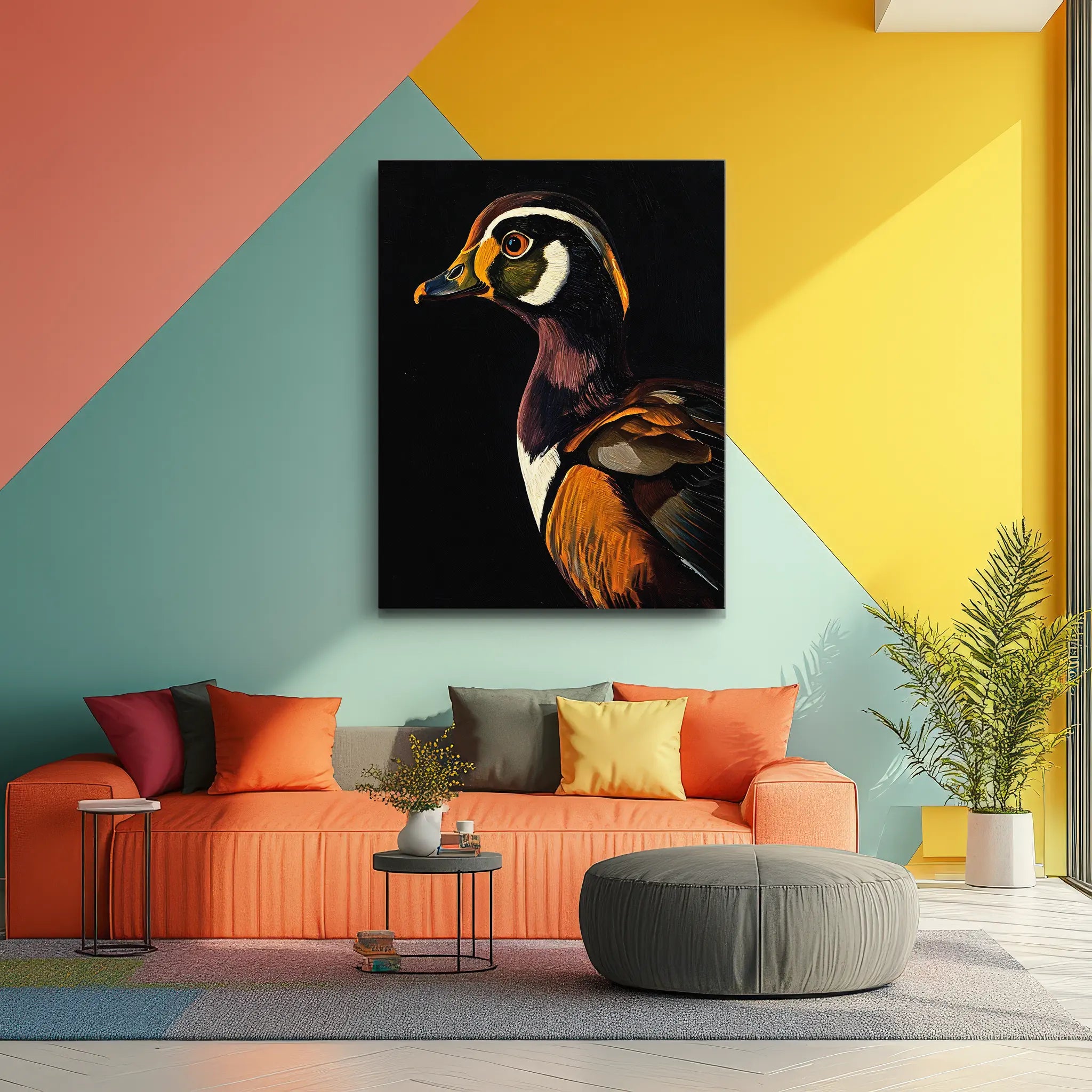 Harlequin Duck Giclée Print 454622 Visual Wall Art AR3:4V-AR4:5V Giclée Print