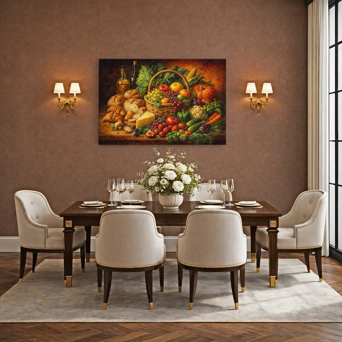 Harvest Basket Still Life Giclée Print 324005 Visual Wall Art AR3:2H Giclée Print