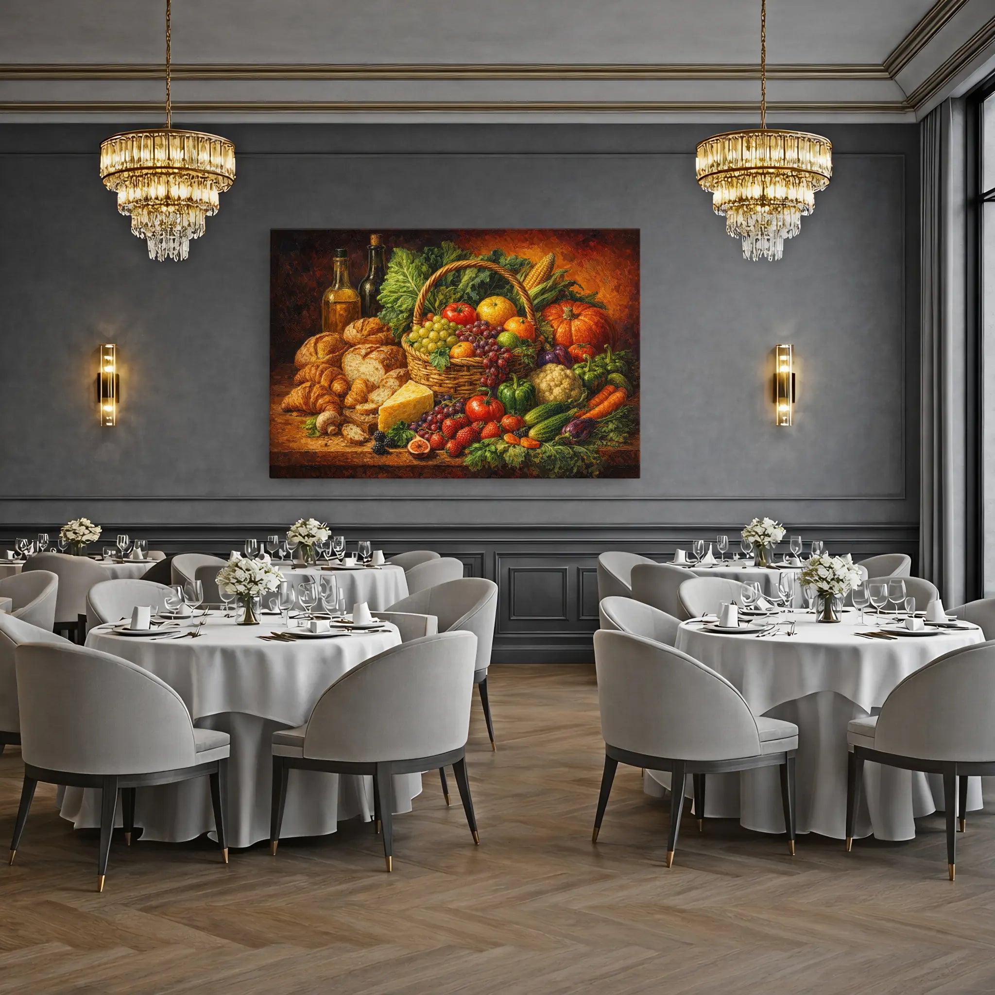 Harvest Basket Still Life Giclée Print 324005 Visual Wall Art AR3:2H Giclée Print