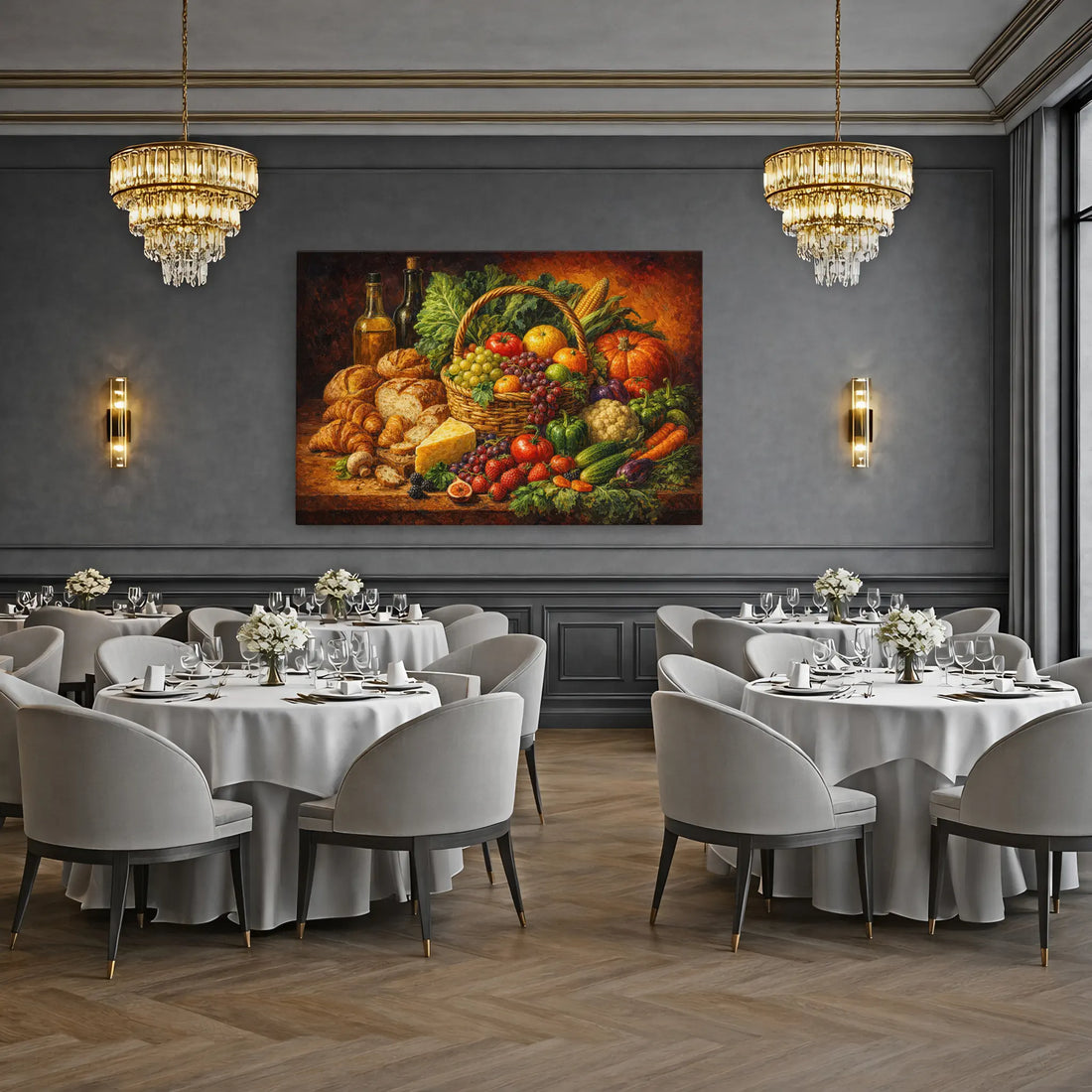 Harvest Basket Still Life Giclée Print 324005 Visual Wall Art AR3:2H Giclée Print