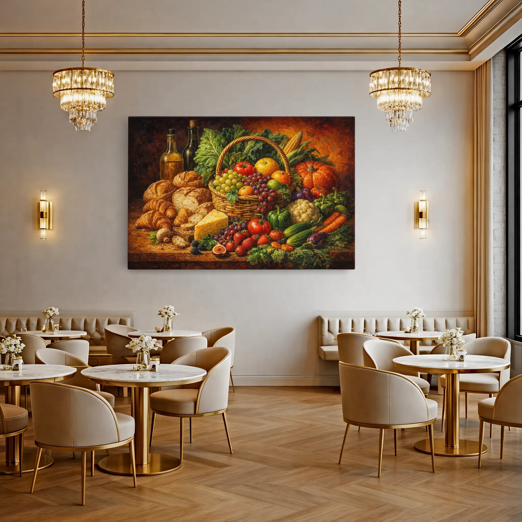 Harvest Basket Still Life Giclée Print 324005 Visual Wall Art AR3:2H Giclée Print