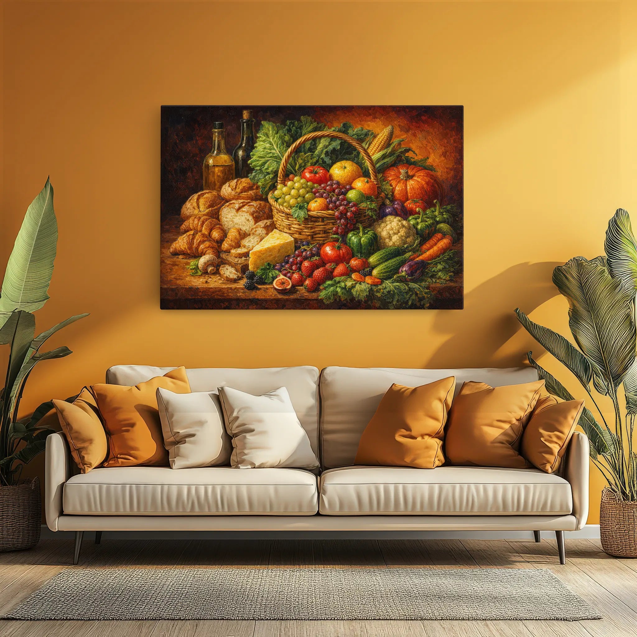 Harvest Basket Still Life Giclée Print 324005 Visual Wall Art AR3:2H Giclée Print