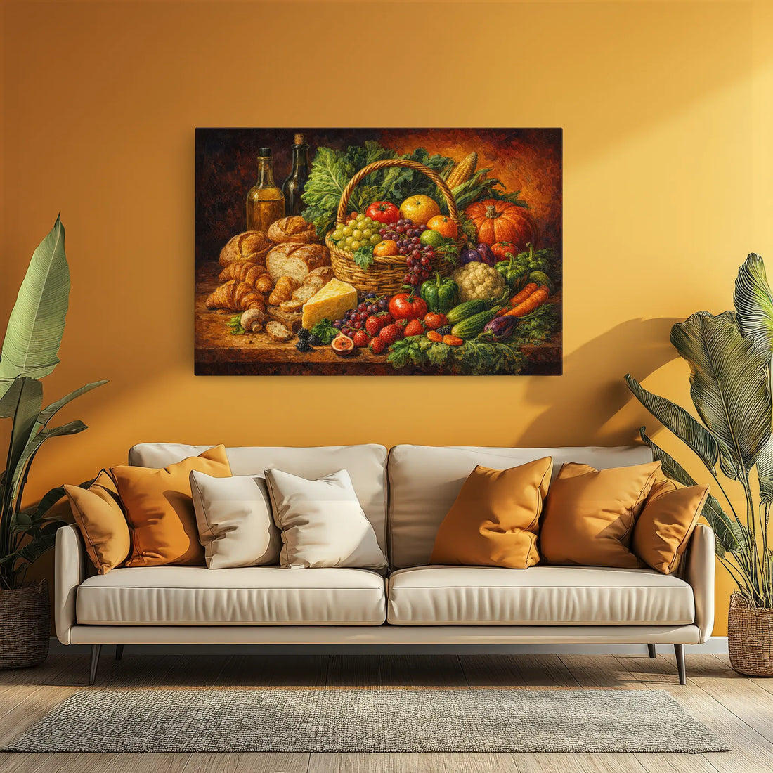 Harvest Basket Still Life Giclée Print 324005 Visual Wall Art AR3:2H Giclée Print