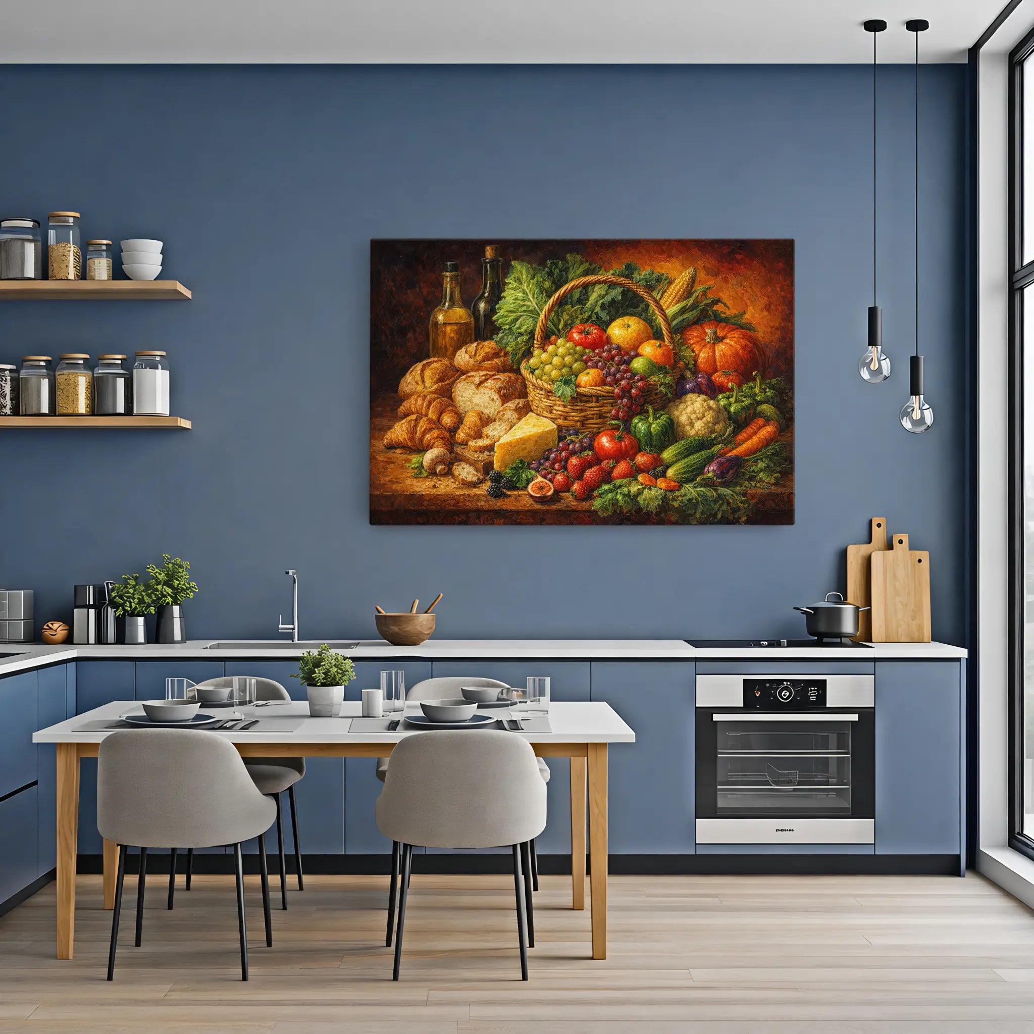 Harvest Basket Still Life Giclée Print 324005 Visual Wall Art AR3:2H Giclée Print
