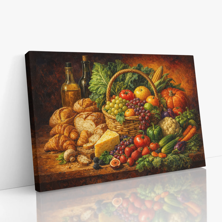 Harvest Basket Still Life Giclée Print 324005 Visual Wall Art AR3:2H Giclée Print