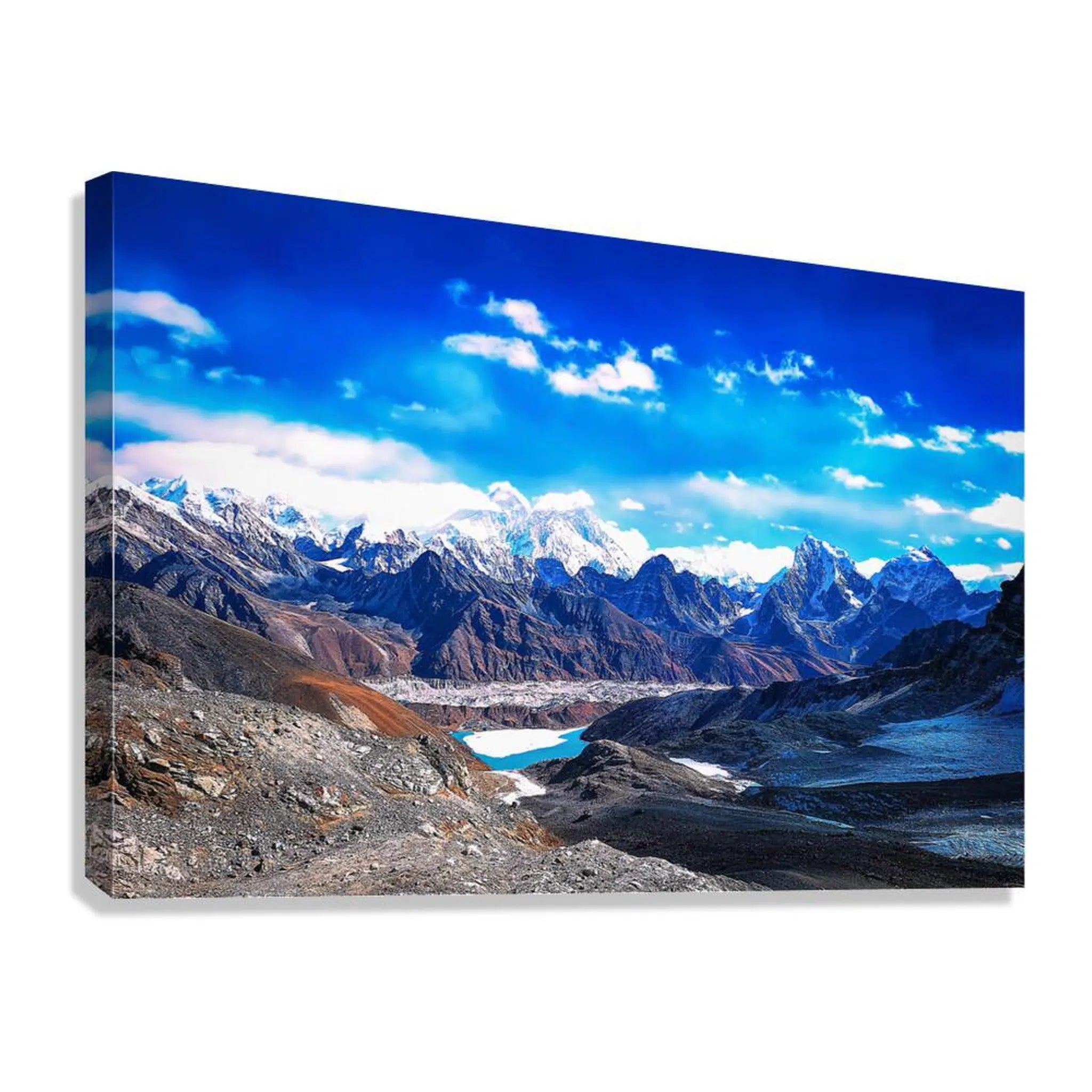 Himalayan Mountain Landscape Giclée Print 32641 Giclée Stretched Canvas Print Visual Wall Art