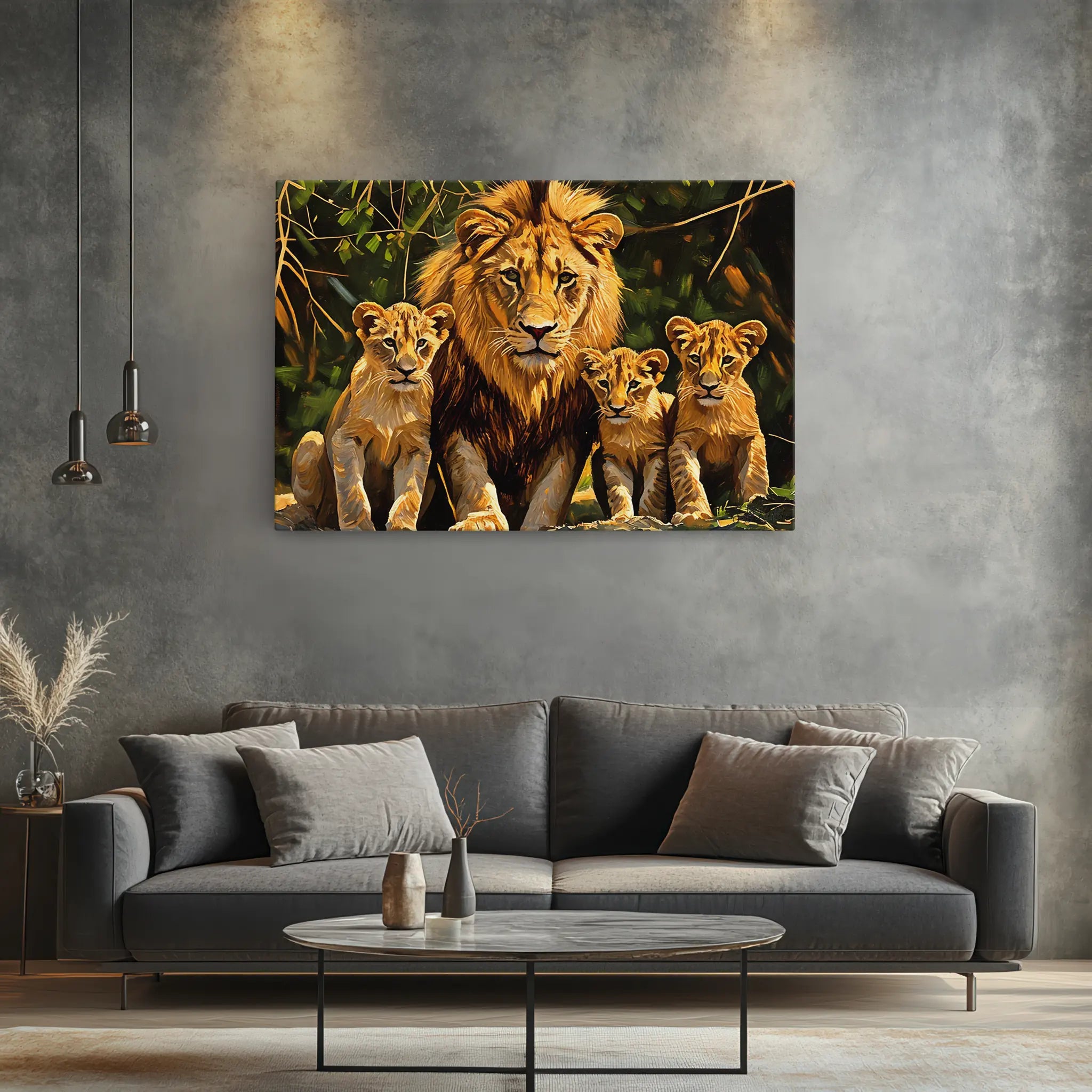 Into the Green Lions Pride Advances Giclée Print 321019 Visual Wall Art AR3:2H Giclée Print