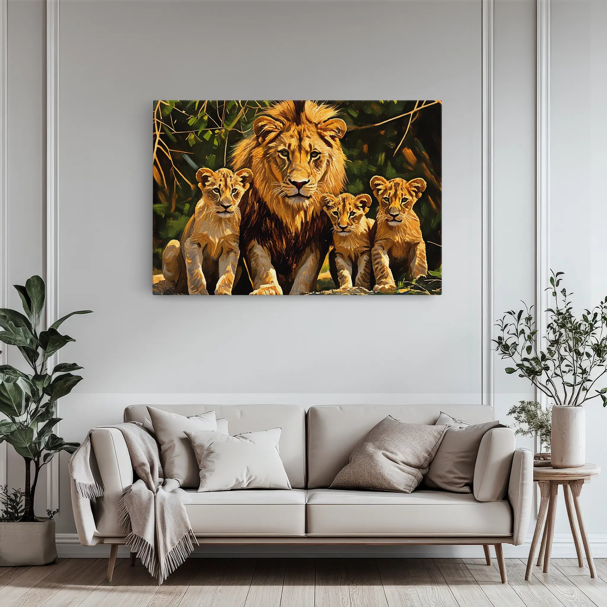 Into the Green Lions Pride Advances Giclée Print 321019 Visual Wall Art AR3:2H Giclée Print