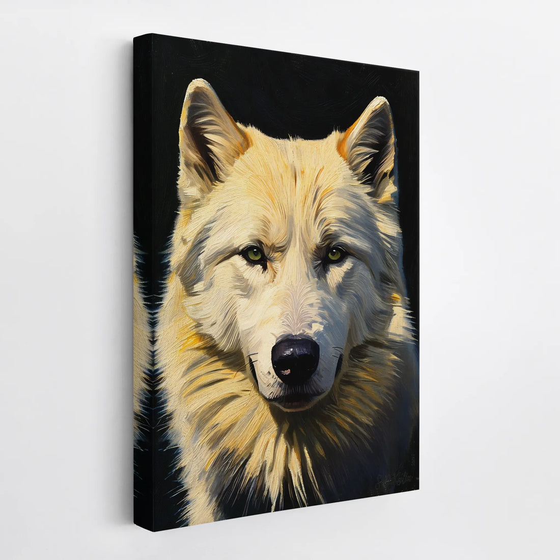 Ivory Wolf Winter Watcher Giclée Print 231082 Visual Wall Art AR2:3V Giclée Print