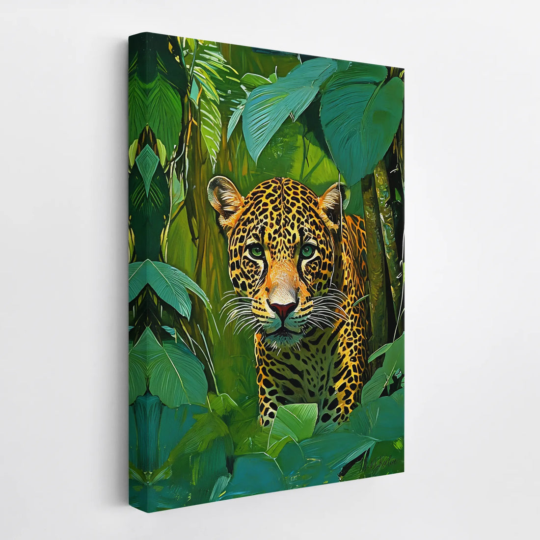 Jaguar Hidden in Rainforest Giclée Print 231021 Visual Wall Art AR2:3V Giclée Print