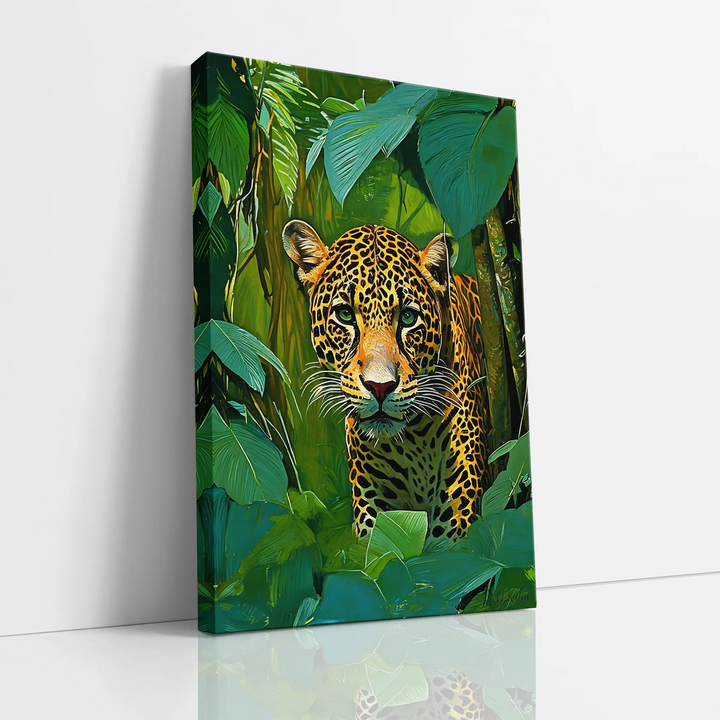 Jaguar Hidden in Rainforest Giclée Print 231021 Visual Wall Art AR2:3V Giclée Print