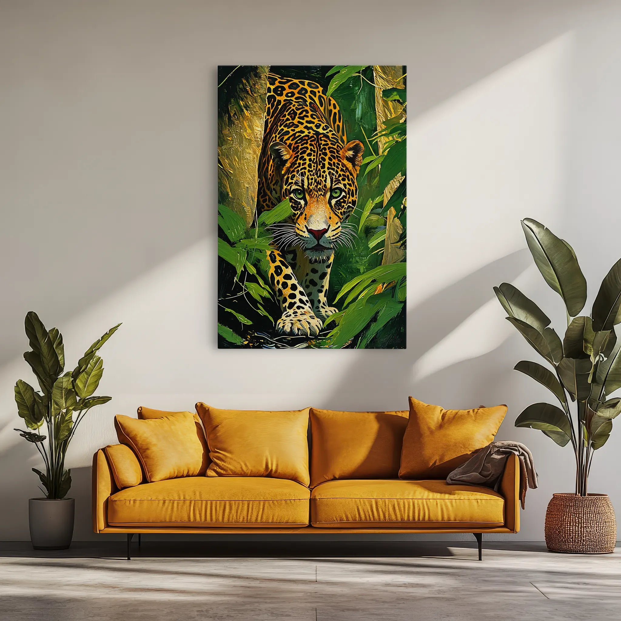 Jaguar Stepping Through Foliage Giclée Print 231023 Visual Wall Art AR2:3V Giclée Print