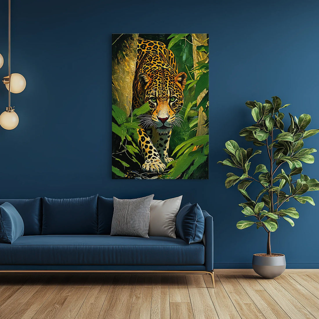 Jaguar Stepping Through Foliage Giclée Print 231023 Visual Wall Art AR2:3V Giclée Print