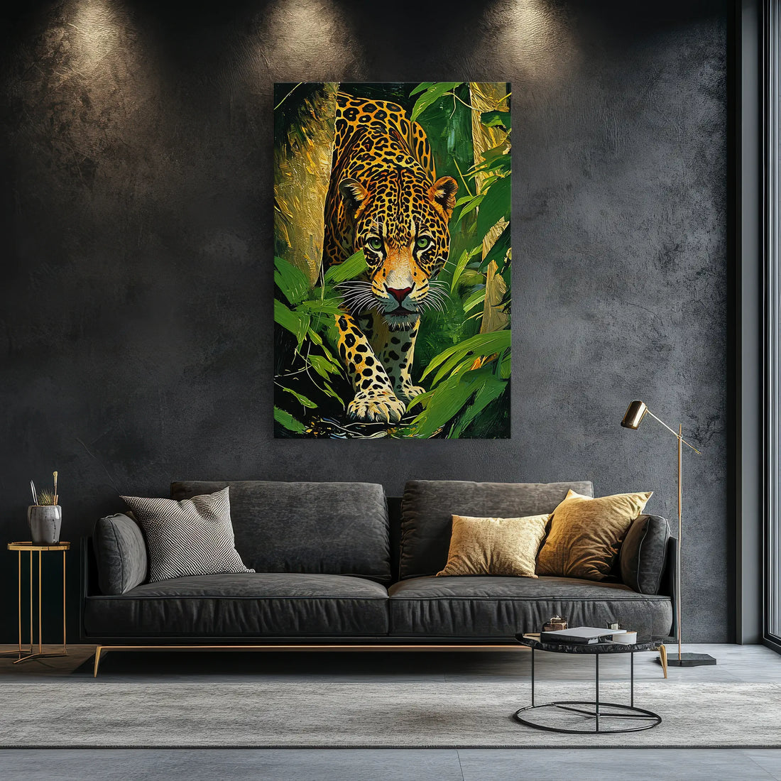 Jaguar Stepping Through Foliage Giclée Print 231023 Visual Wall Art AR2:3V Giclée Print