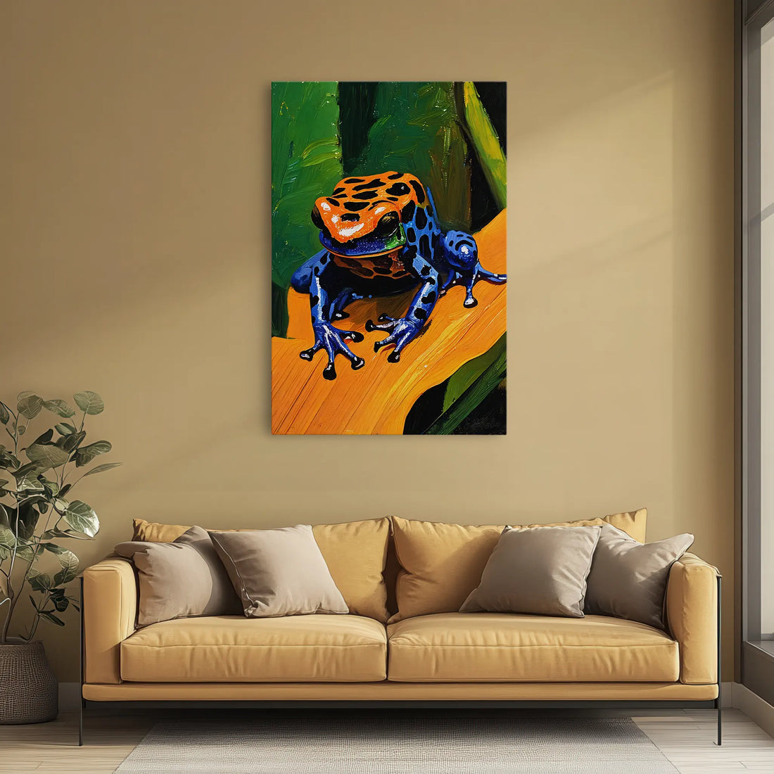 Jungle Jewel Poison Dart Frog on Gold Leaf Giclée Print 231083 Visual Wall Art AR2:3V Giclée Print