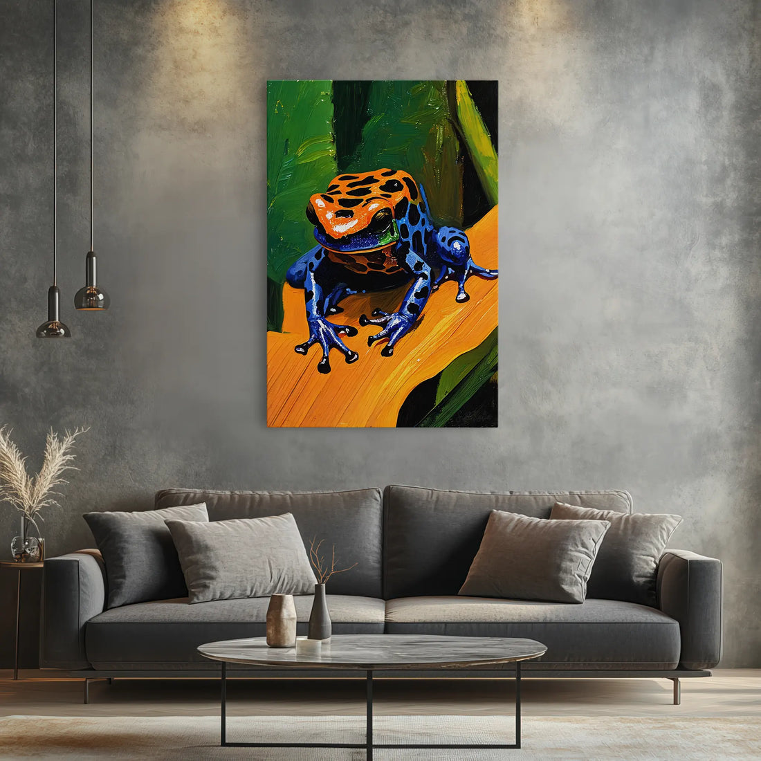 Jungle Jewel Poison Dart Frog on Gold Leaf Giclée Print 231083 Visual Wall Art AR2:3V Giclée Print