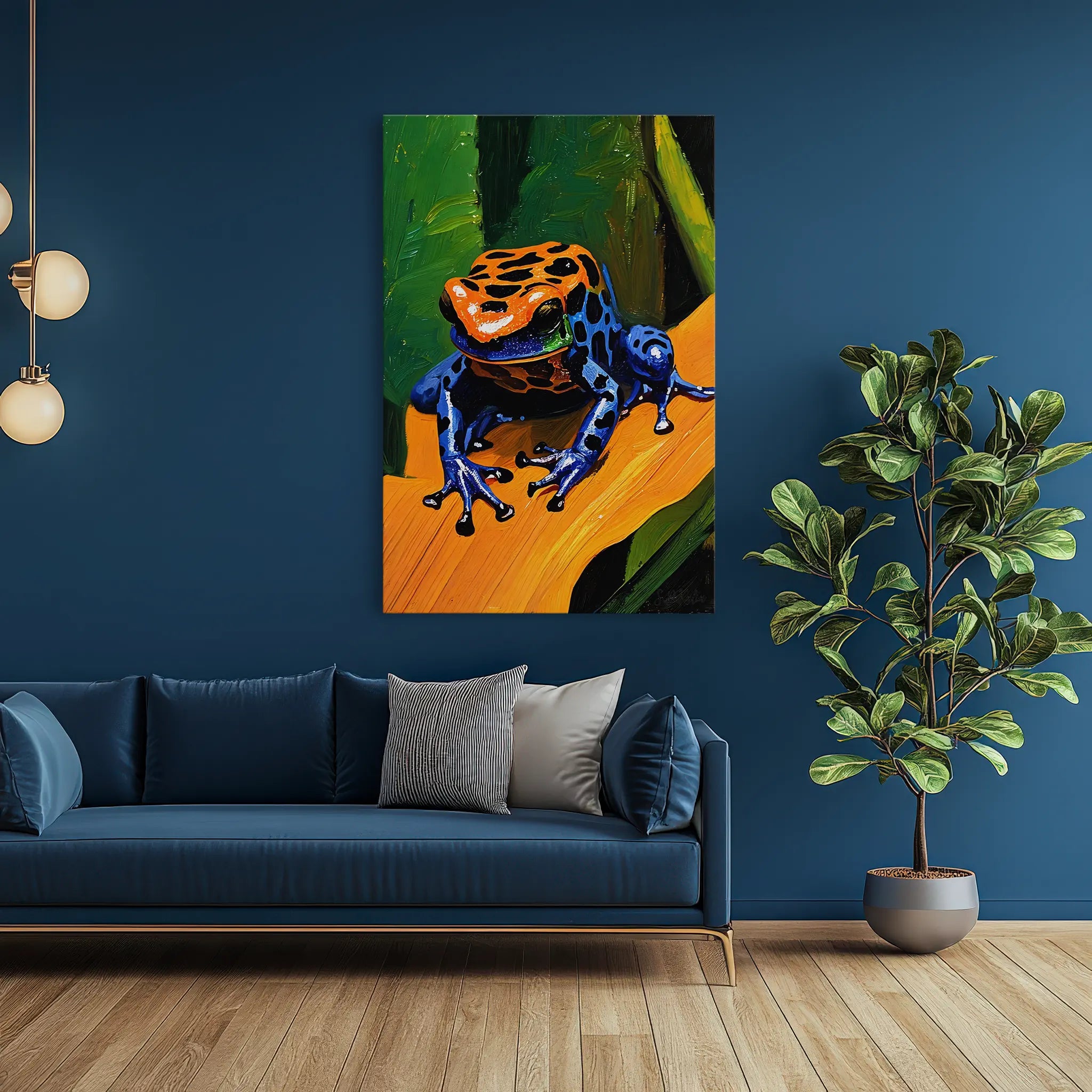 Jungle Jewel Poison Dart Frog on Gold Leaf Giclée Print 231083 Visual Wall Art AR2:3V Giclée Print