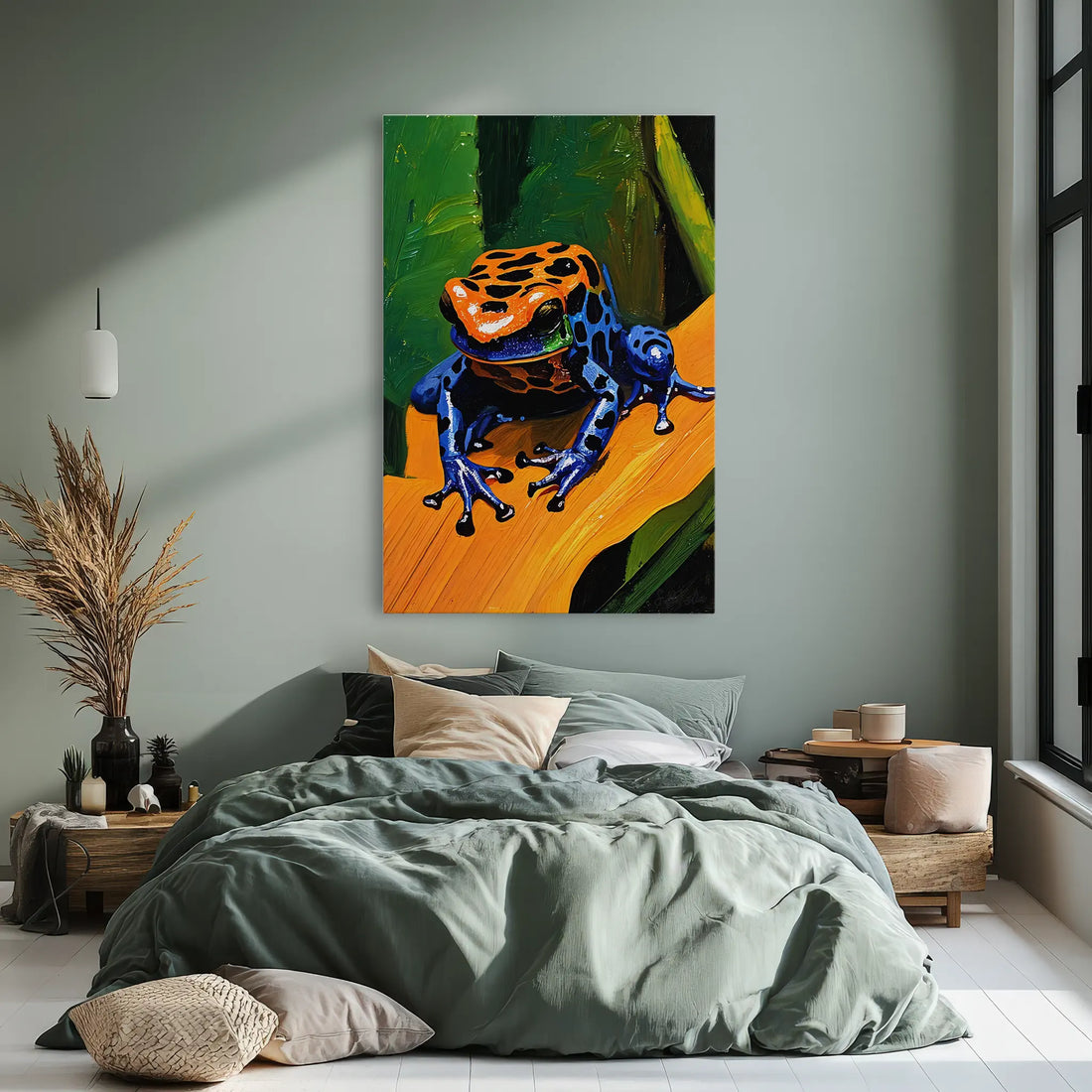 Jungle Jewel Poison Dart Frog on Gold Leaf Giclée Print 231083 Visual Wall Art AR2:3V Giclée Print