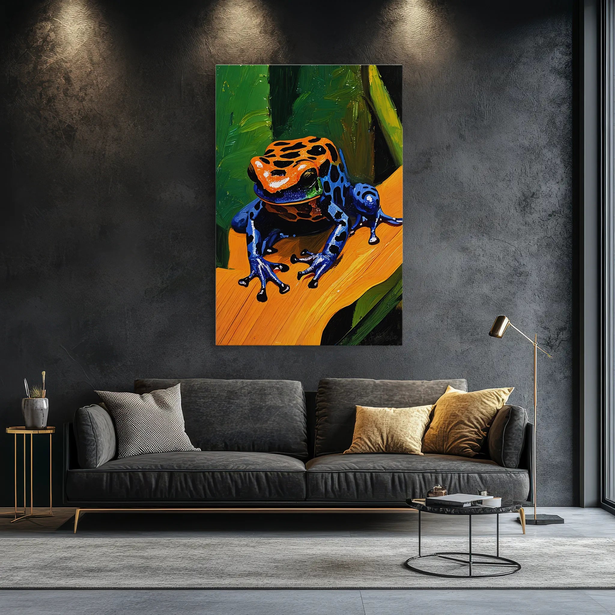 Jungle Jewel Poison Dart Frog on Gold Leaf Giclée Print 231083 Visual Wall Art AR2:3V Giclée Print