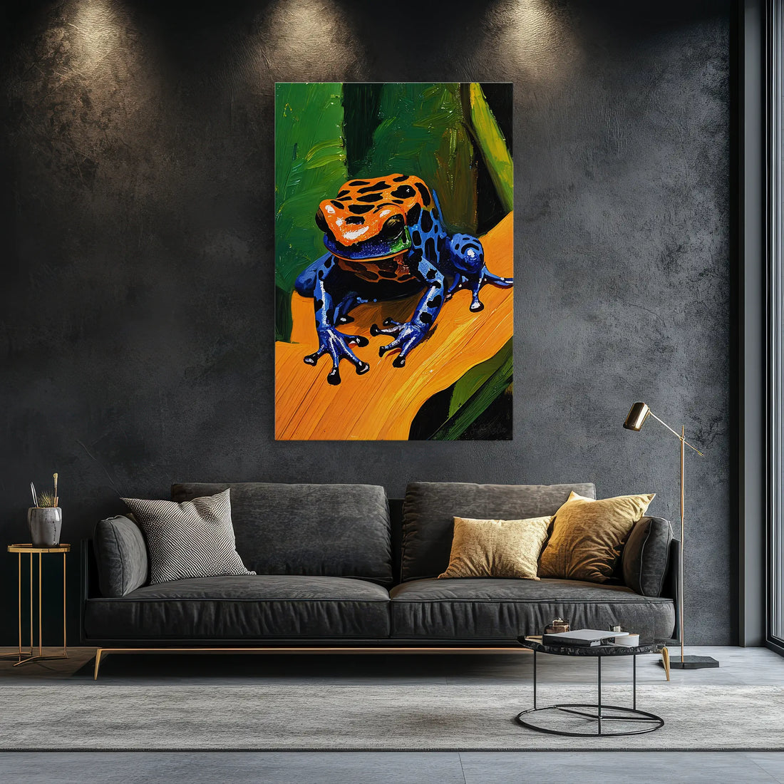 Jungle Jewel Poison Dart Frog on Gold Leaf Giclée Print 231083 Visual Wall Art AR2:3V Giclée Print